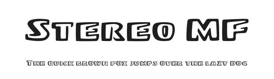 Stereo MF — Display Font