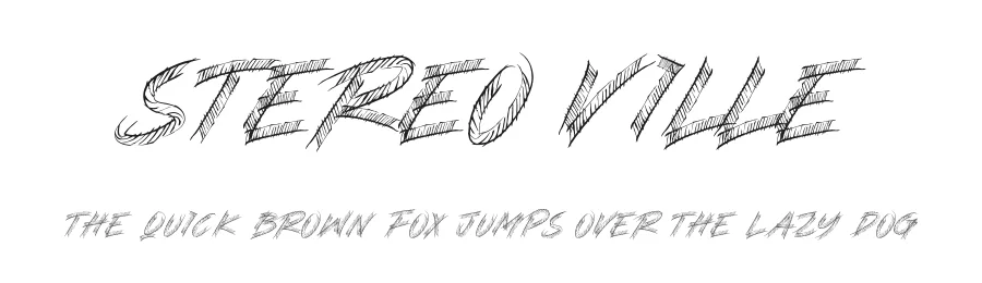 STEREO VILLE by AMINMARIO 2020 — Display Font