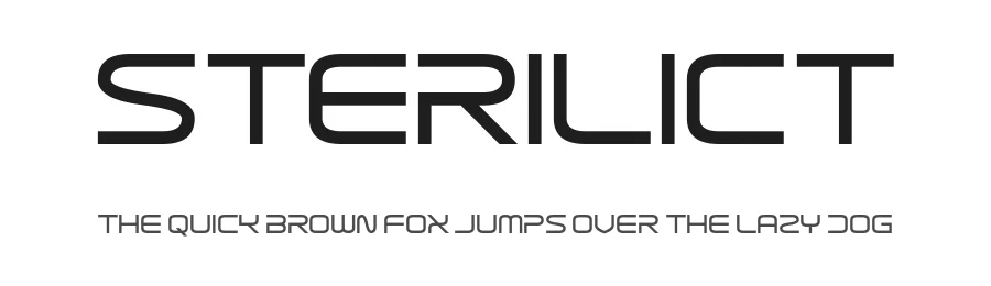 Sterilict by Allison James — Display Font