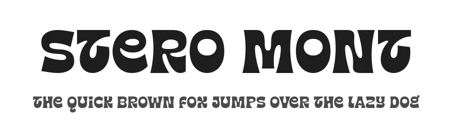 Stero Mont by Burhan Afif — Display Font