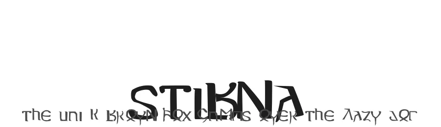 Stibna by Hrothiland Bairhteins. — Display Font