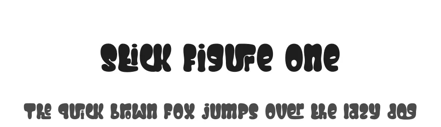 Stick Figure One by Putra Novembria Candra Kusuma — Display Font