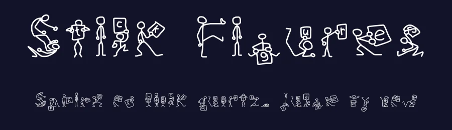 Stick Figures — Display Font — thumbnail 2