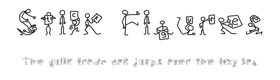 Stick Figures — Display Font
