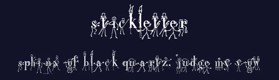 StickLetter — Display Font — thumbnail 2