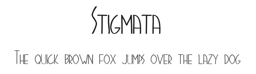 Stigmata — Display Font