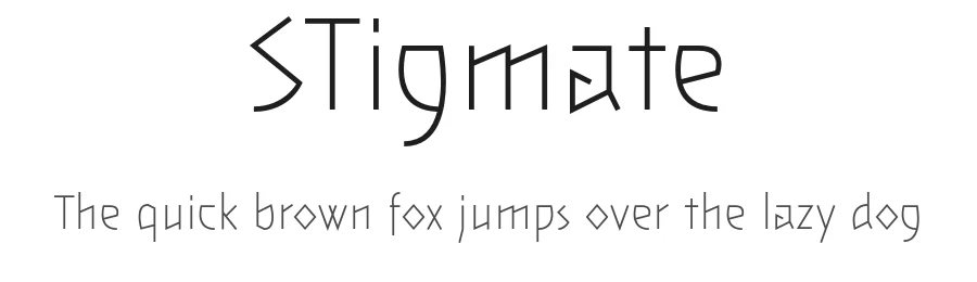 STigmate by Jack Usine — Display Font