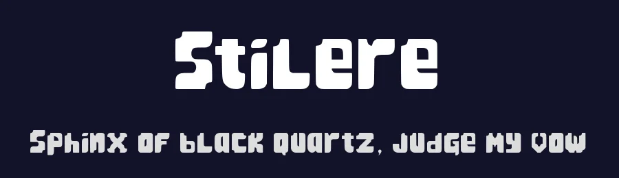Stilere — Display Font — thumbnail 2