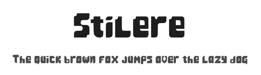Stilere — Display Font
