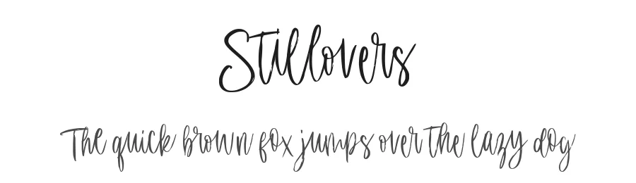 Stillovers by Ardian Nuvianto — Display Font