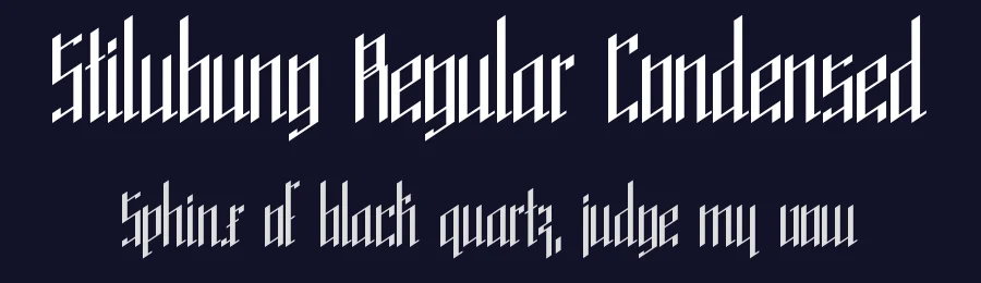 Stilubung Regular Condensed by Ekkehard Beck — Display Font — thumbnail 2
