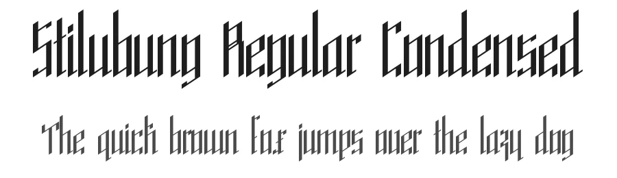 Stilubung Regular Condensed by Ekkehard Beck — Display Font