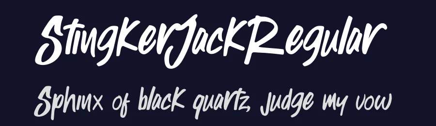 StingkerJackRegular by Candacreative — Display Font — thumbnail 2