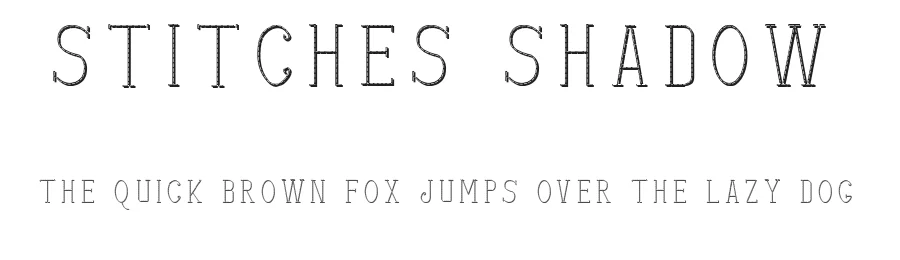 stitches shadow by cenz qobbal — Display Font
