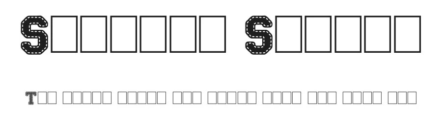 Stitchn School by IMAGEX — Display Font