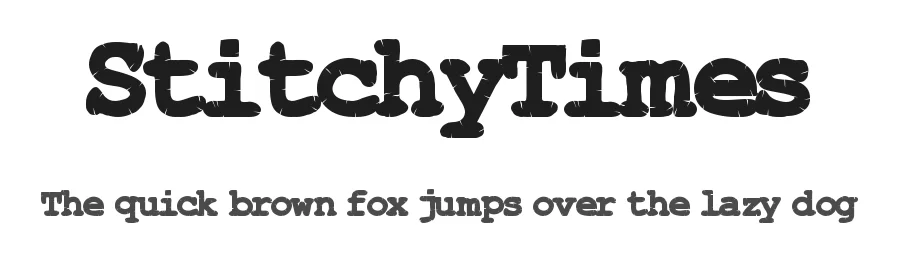 StitchyTimes by Max Infeld — Display Font