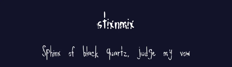 stixnmix — Display Font — thumbnail 2