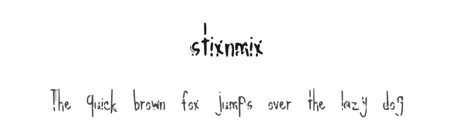 stixnmix — Display Font