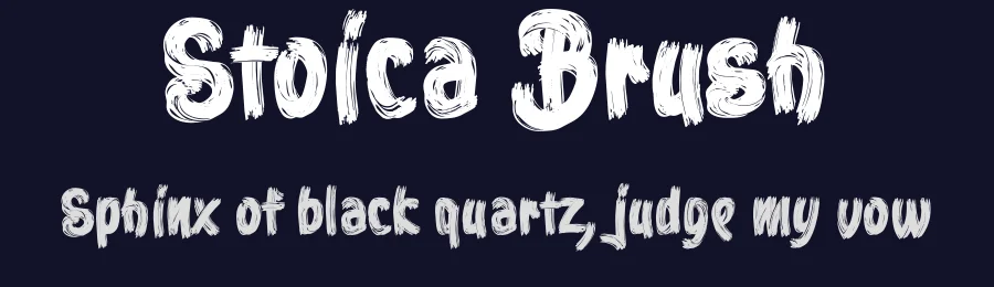 Stoica Brush by Fernando Haro — Display Font — thumbnail 2