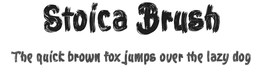 Stoica Brush by Fernando Haro — Display Font