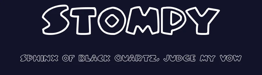 Stompy by Joseph Dawson — Display Font — thumbnail 2