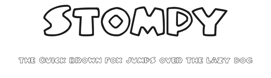 Stompy by Joseph Dawson — Display Font