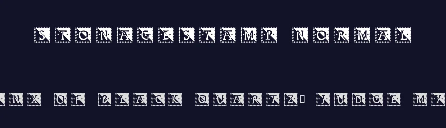 StonageStamp Normal — Display Font — thumbnail 2