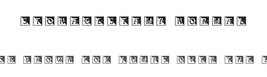 StonageStamp Normal — Display Font