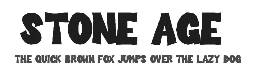 Stone Age1 — Display Font