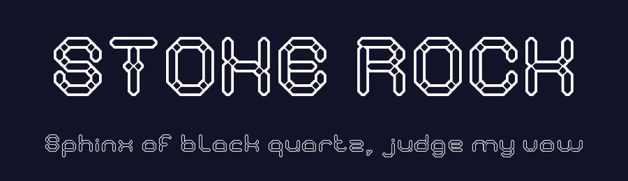 STONE ROCK by http://www.dafont.com/wino-s-kadir.d2209 — Display Font — thumbnail 2