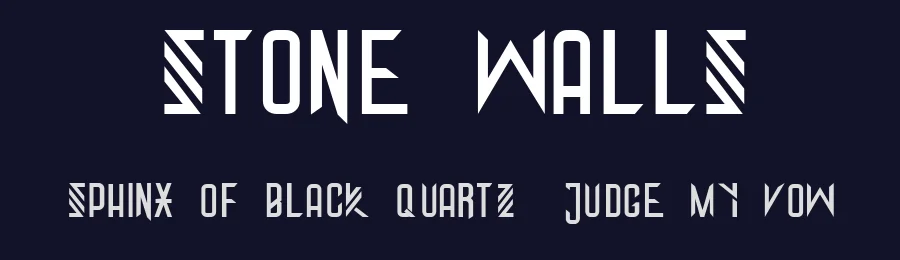 Stone Walls — Display Font — thumbnail 2