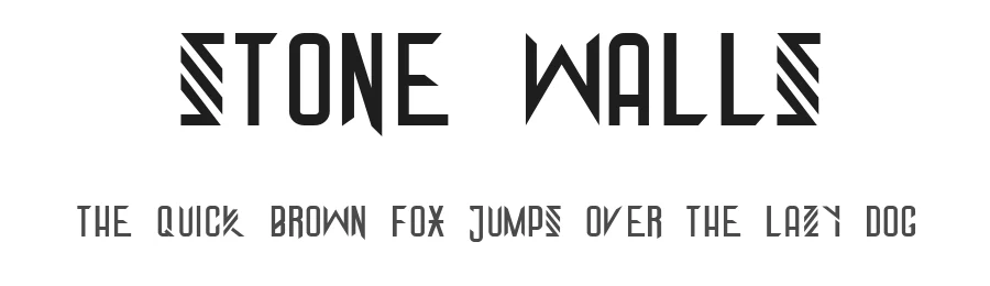 Stone Walls — Display Font