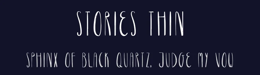 Stories Thin by Joanna Varro — Display Font — thumbnail 2