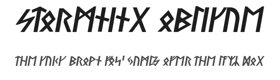 Stormning Oblique by Robert Jablonski, Mew Too — Display Font