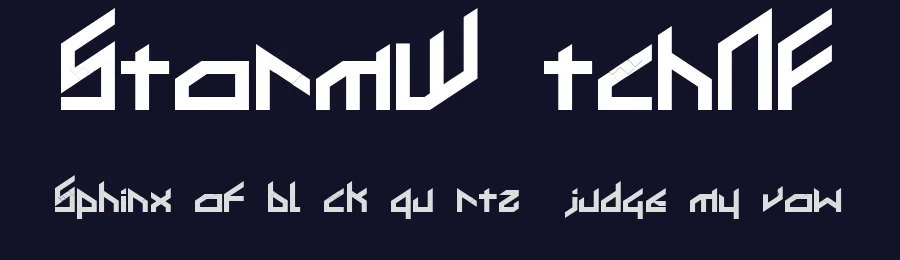 StormWatchNF — Display Font — thumbnail 2