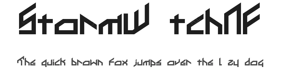 StormWatchNF — Display Font