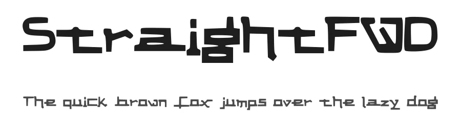 StraightFWD — Display Font