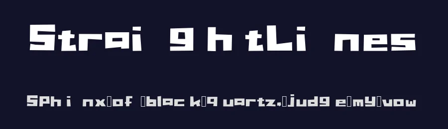 StraightLines — Display Font — thumbnail 2