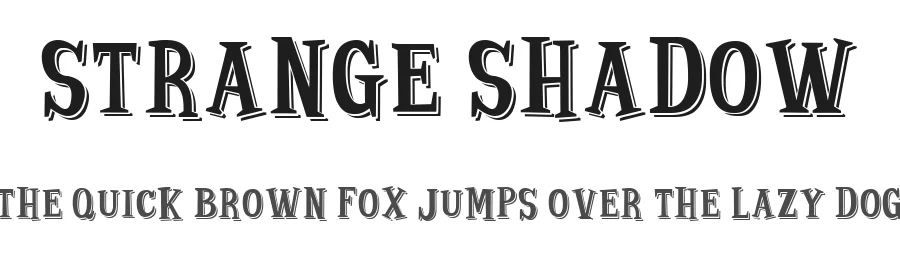 Strange Shadow by IMAGEX — Display Font
