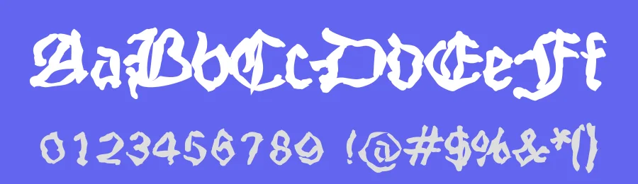 StrangeBlackLetter — Display Font — thumbnail 3