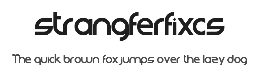 strangferfixcs by kaiserzharkhan — Display Font