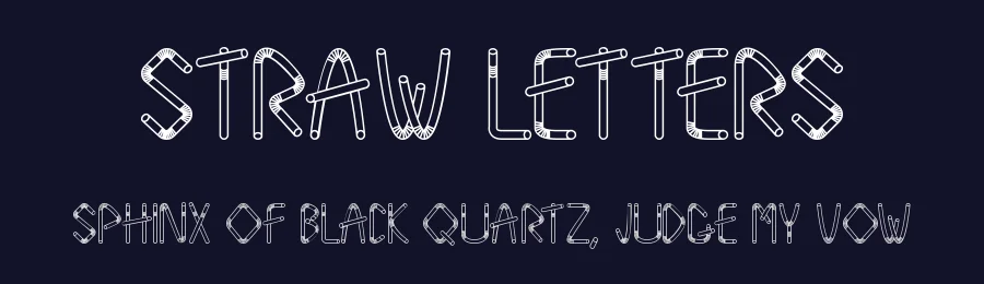 Straw Letters by Szabi's Creative World — Display Font — thumbnail 2