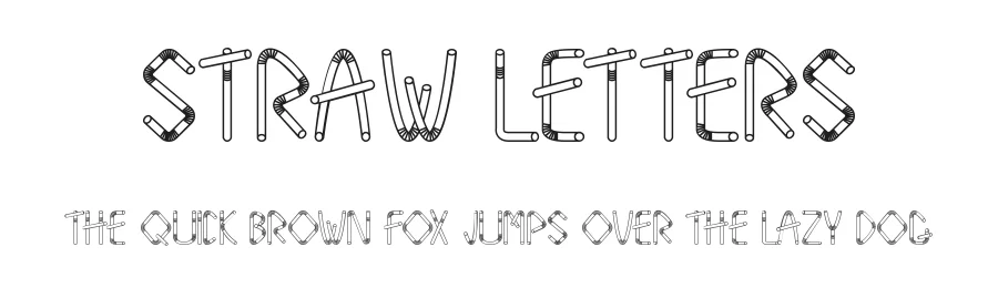 Straw Letters by Szabi's Creative World — Display Font