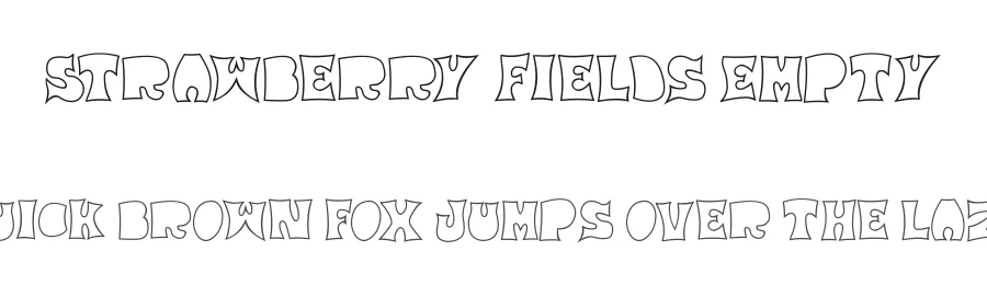Strawberry Fields Empty by Imagex — Display Font