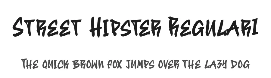 Street Hipster Regular1 by Bangkit Tri Setiadi — Display Font