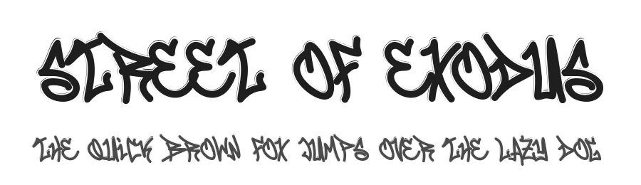 Street Of Exodus by Muhammad Panji Ramdhani — Display Font
