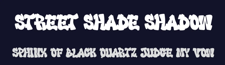 Street Shade Shadow by Saepul milah — Display Font — thumbnail 2