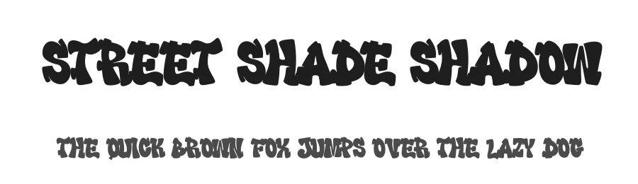 Street Shade Shadow by Saepul milah — Display Font