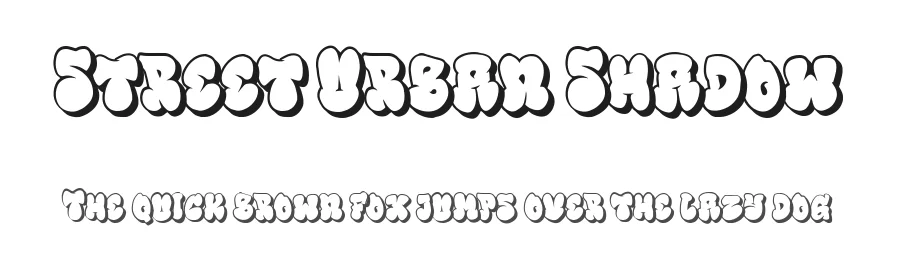 Street Urban Shadow by Bangkit Tri Setiadi — Display Font