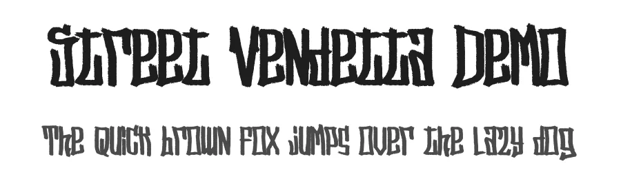 Street Vendetta Demo by José Lobos — Display Font